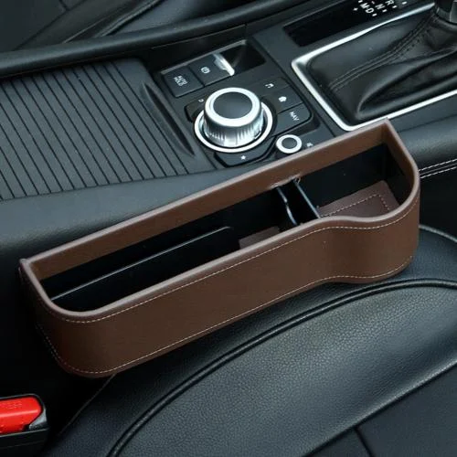 PU Car Organizer Seat Gap Storage Box Side Slit For Wallet Phone Coins Cigarette Keys… — image 14