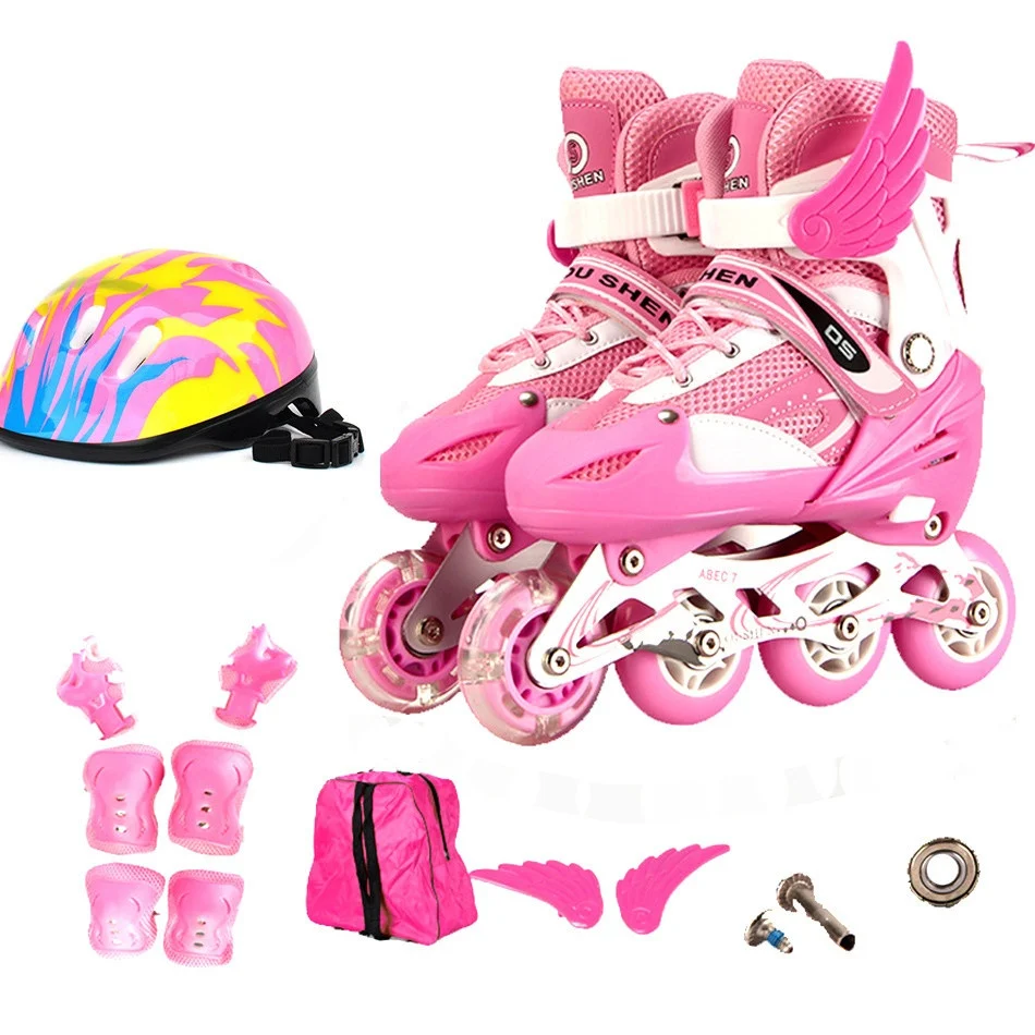 Pu Single Wheel Adjustable Children's Roller Skates — image 3