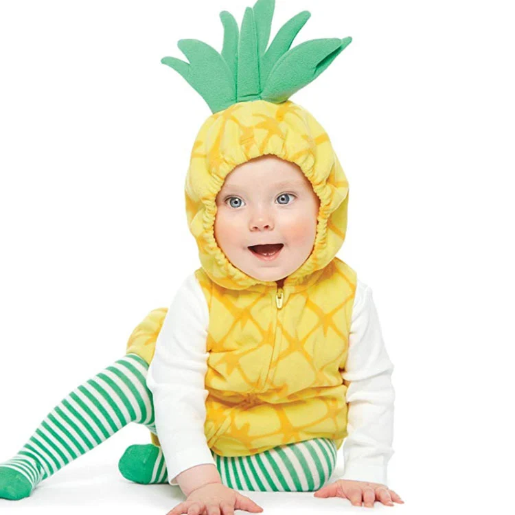 Pumpkin Strawberry And Pineapple Baby Autumnwinter Romper — image 4
