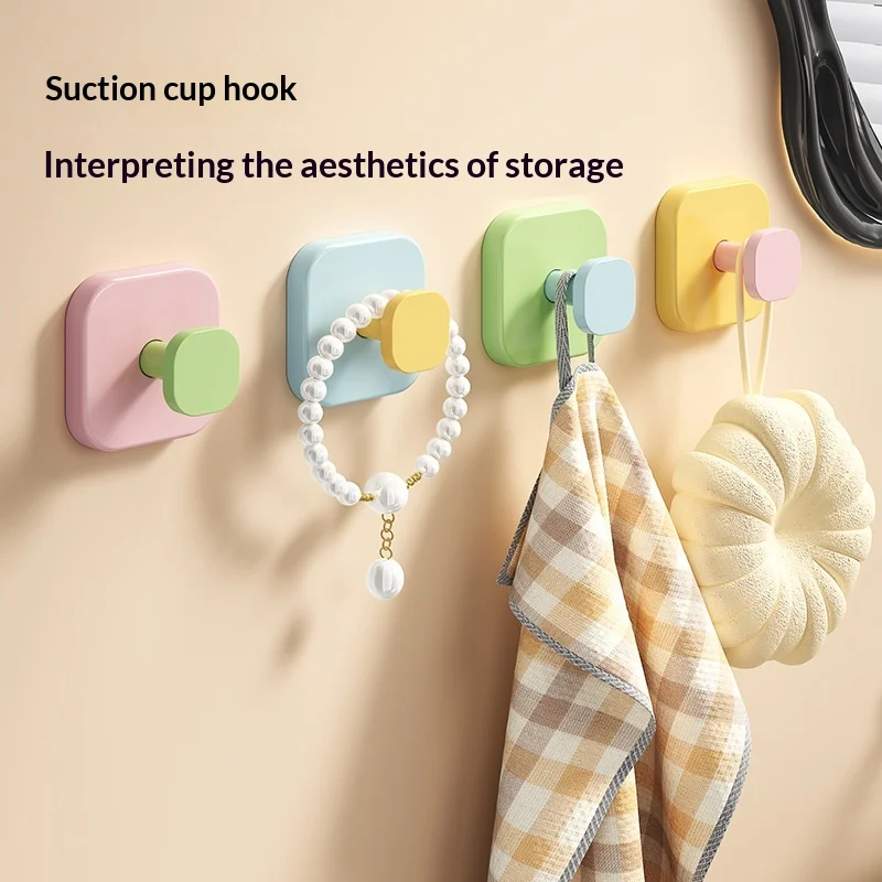 Punch-free Suction Cup Dopamine Hook Bathroom Door — image 3