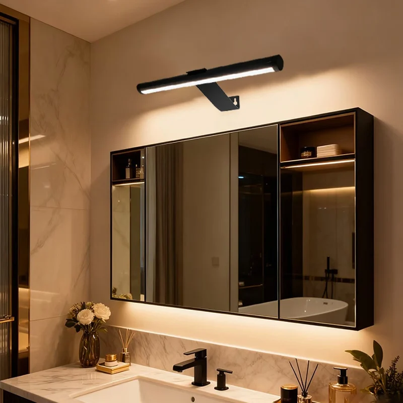 Punch-free Vanity Cabinet Sink Unit Wall-mounted Charging Light — image 5