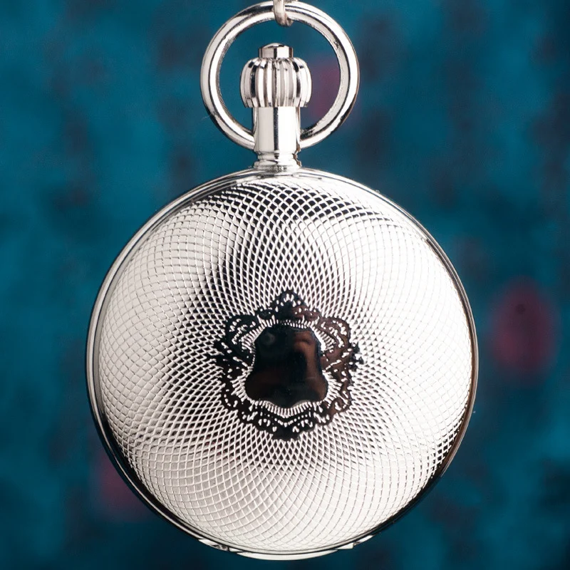 Pure Copper Double-opening Flip-top Mechanical Pocket Watch Sun Moon And Stars — image 2