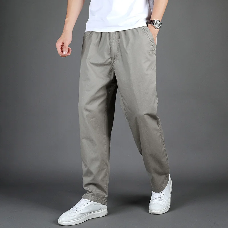 Pure Cotton Men's Casual Pants Spring And Autum New Middle-aged Business Straight… — image 8