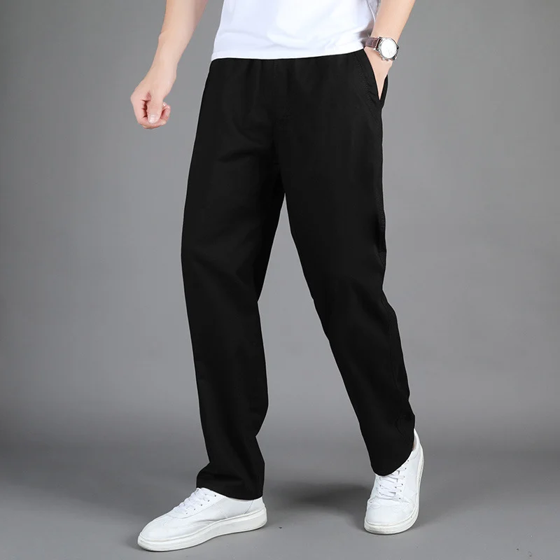 Pure Cotton Men's Casual Pants Spring And Autum New Middle-aged Business Straight… — image 2