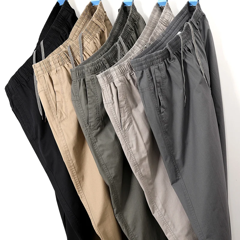 Pure Cotton Men's Casual Pants Spring And Autum New Middle-aged Business Straight… — image 7