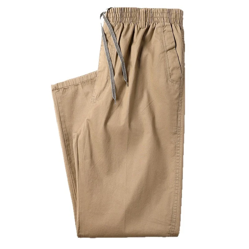Pure Cotton Men's Casual Pants Spring And Autum New Middle-aged Business Straight… — image 6