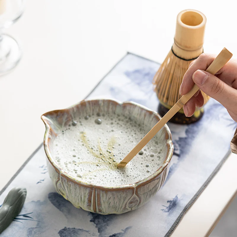 Qihuang Brushed Retro Kiln-changed Matcha Set — image 8