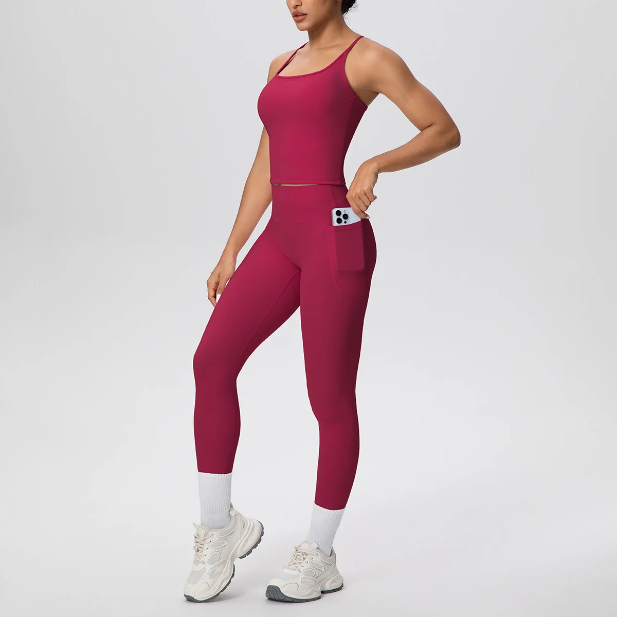 Quick-drying, Figure-flattering Yoga Set With A Butt-lifting Design For Workouts — image 6