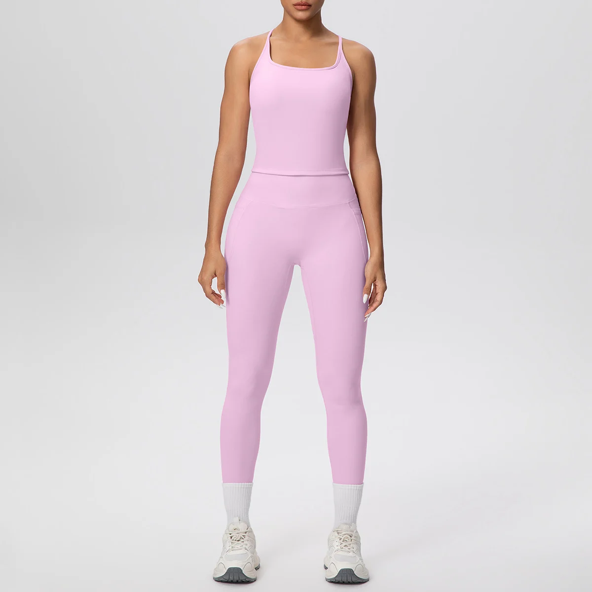 Quick-drying, Figure-flattering Yoga Set With A Butt-lifting Design For Workouts — image 3