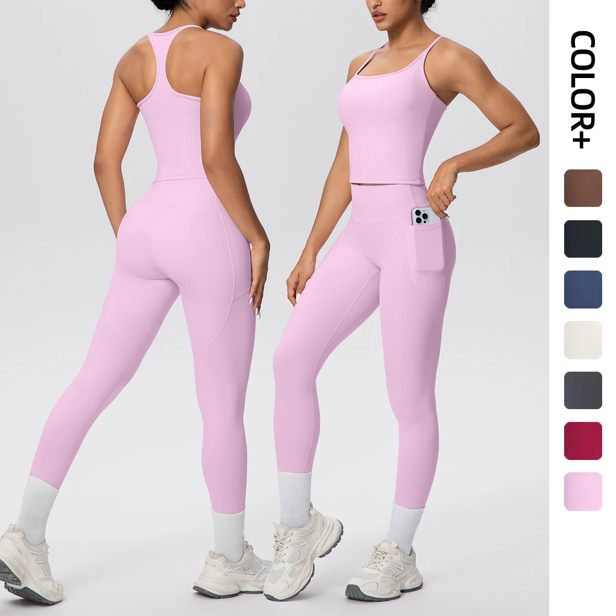 Quick-drying, Figure-flattering Yoga Set With A Butt-lifting Design For Workouts — image 8