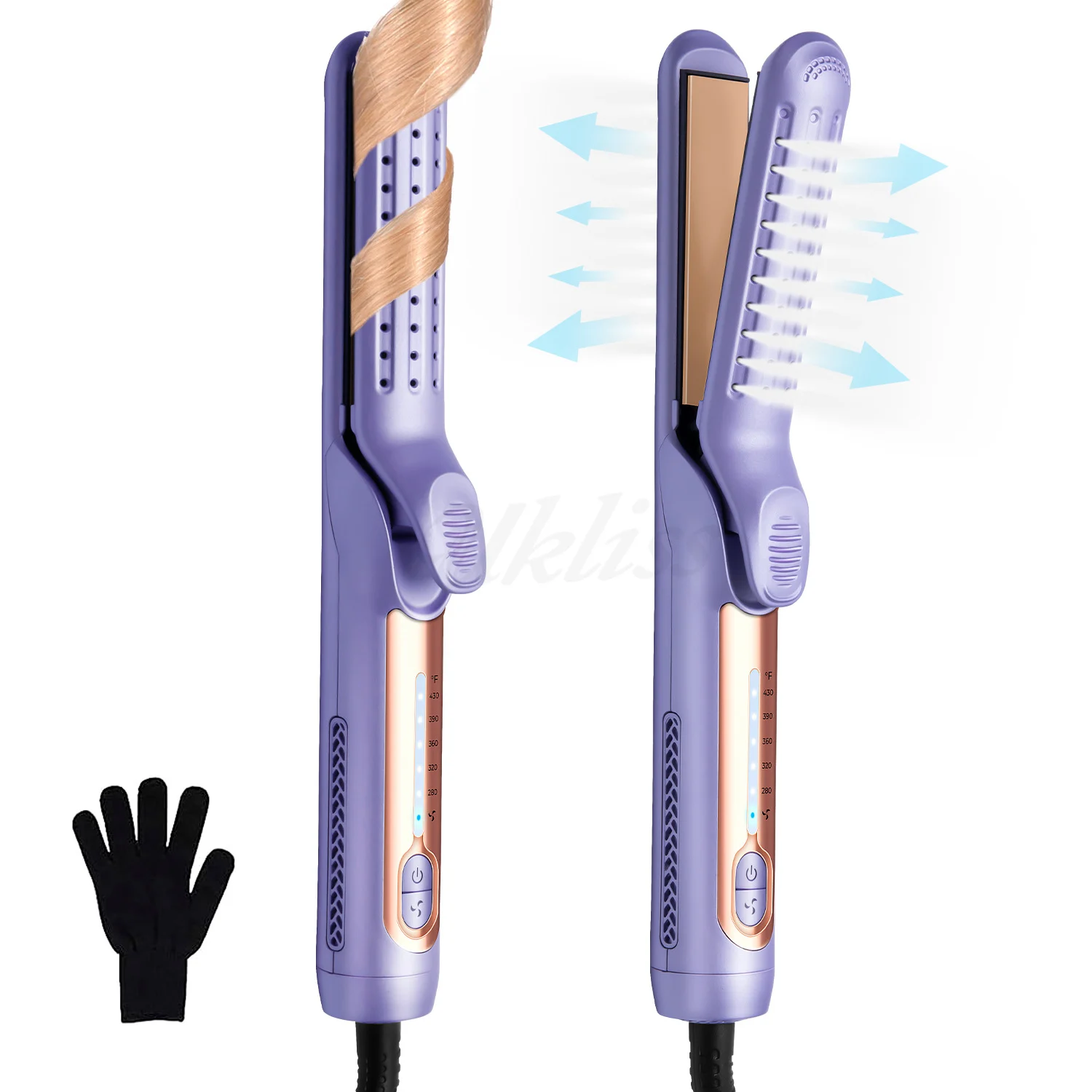 Quick-heating Hair Straightener With Cool And Hot Air Settings — image 2