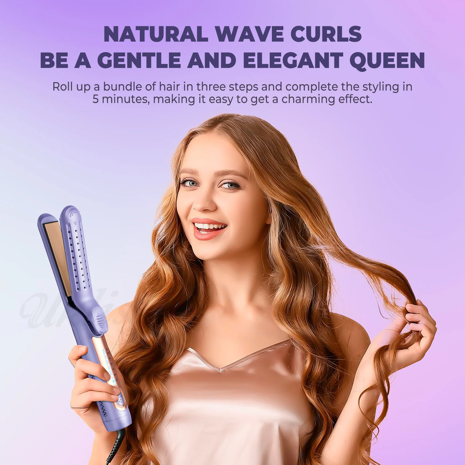 Quick-heating Hair Straightener With Cool And Hot Air Settings — image 4