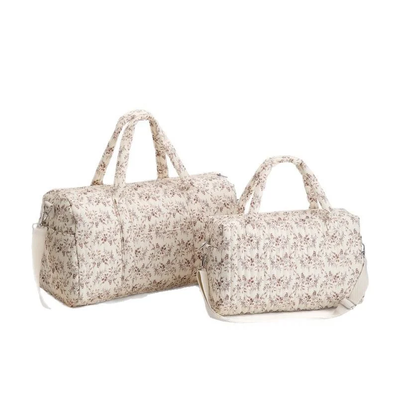 Quilted Floral Single-piece Portable Organizer Bag — image 2