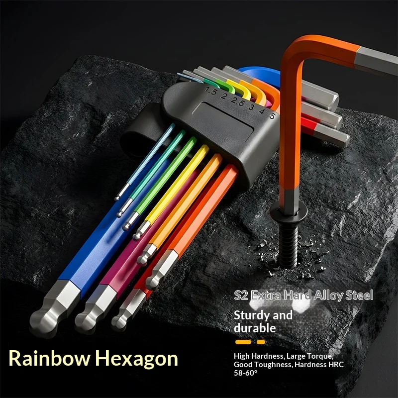 Rainbow Hexagon Set Screwdriver Tool — image 2