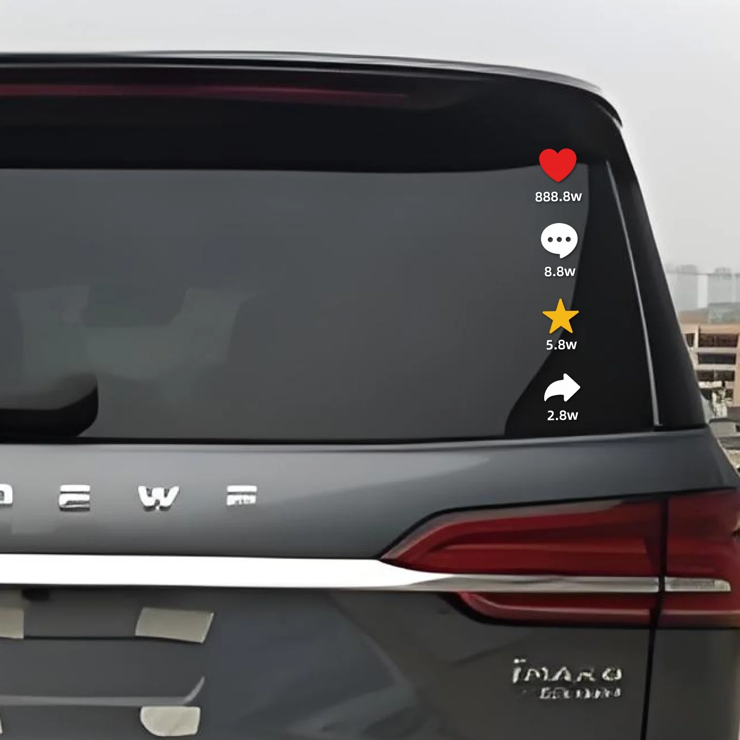 Rear-window Car Decal Personalized Decoration Waterproof And Sun-resistant Sticker — image 2