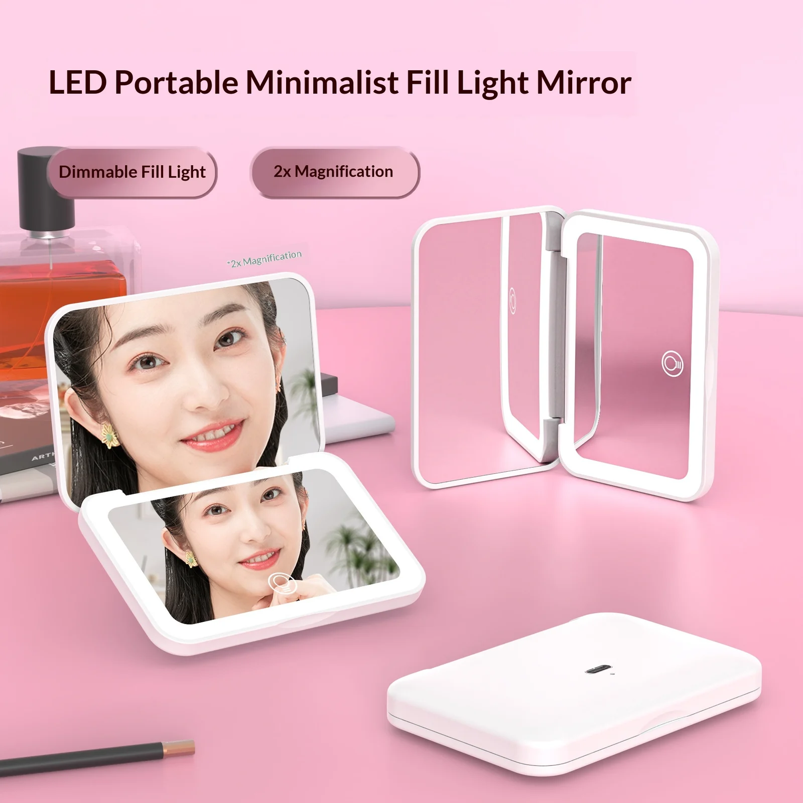Rechargeable Portable LED Makeup Mirror — image 6