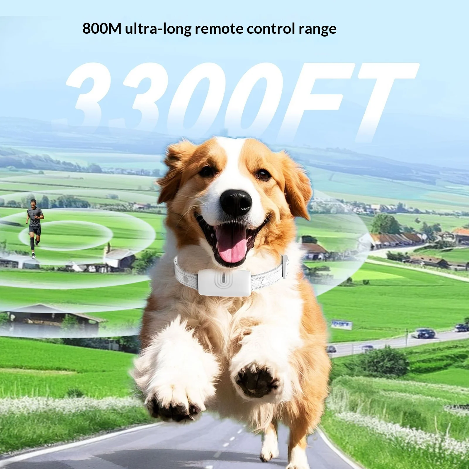 Rechargeable Waterproof Long-range Remote Dog Training Collar — image 3