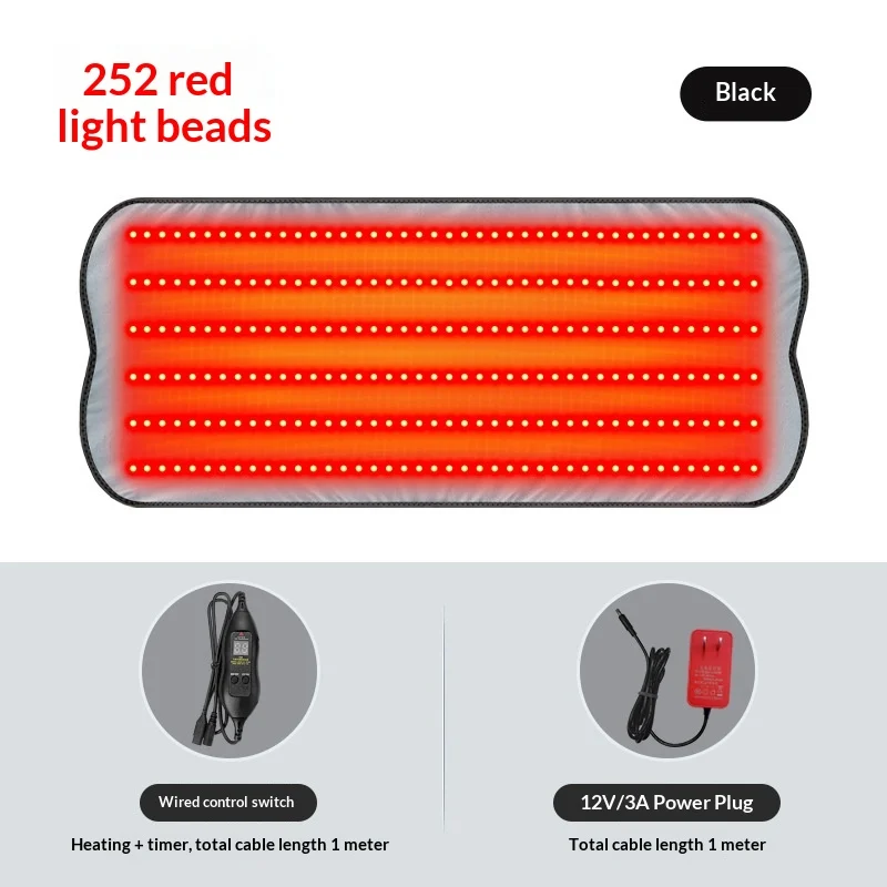 Red Light Heating Pad Electric Hot Compress Mat With 3 Temperature Settings For Waist… — image 5