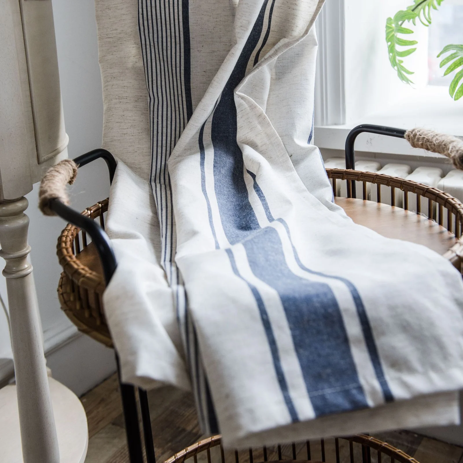 Red-striped Semi Blackout Curtain — image 3