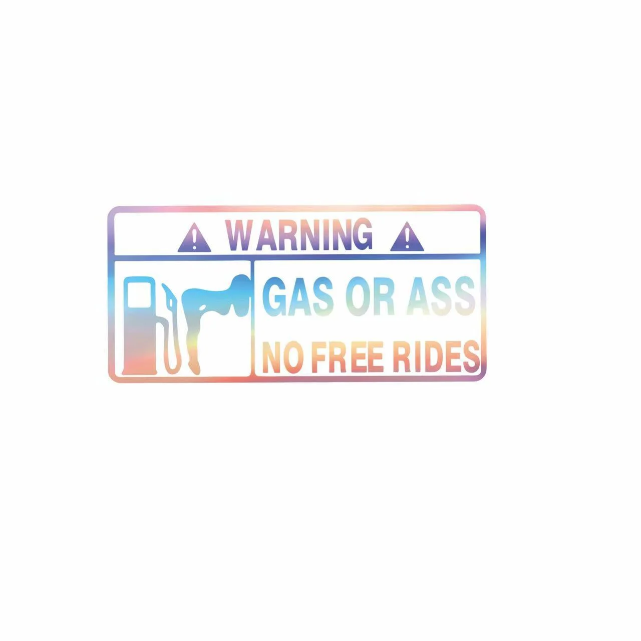 Reflective Car Sticker With Warning English Letters, Personalized Nighttime Decal — image 2