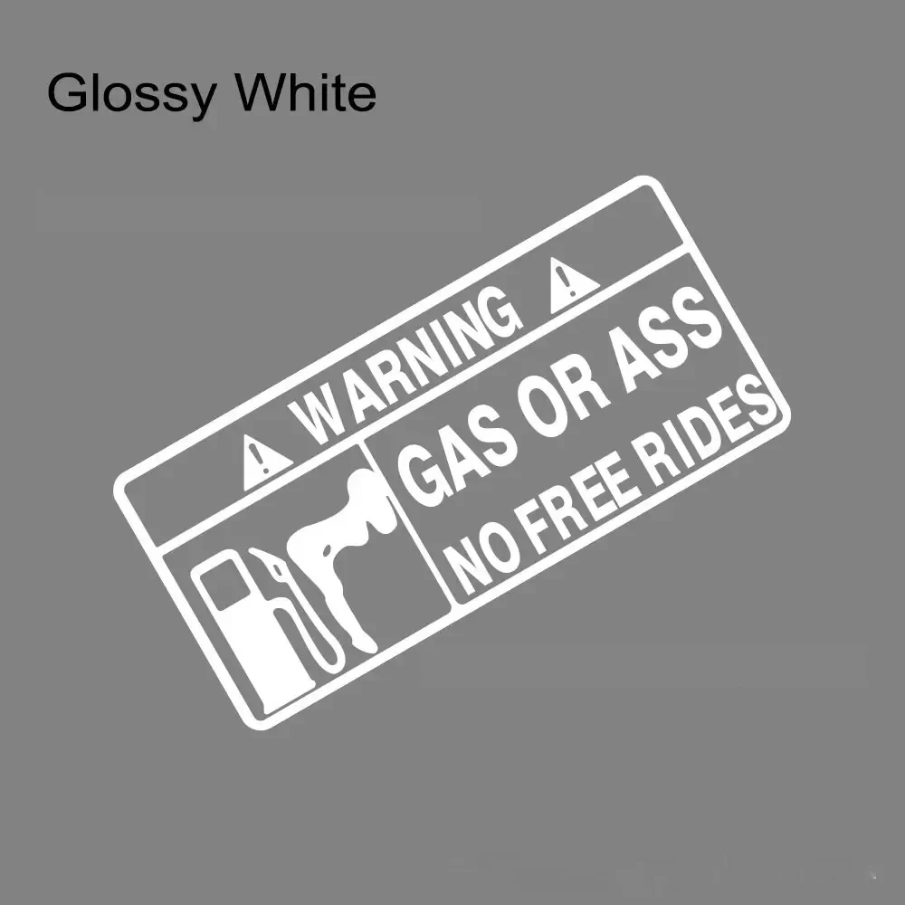 Reflective Car Sticker With Warning English Letters, Personalized Nighttime Decal — variant image