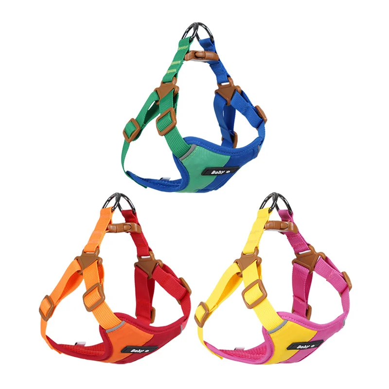 Reflective Dog Harness With Two-tone Design And Leash — image 8