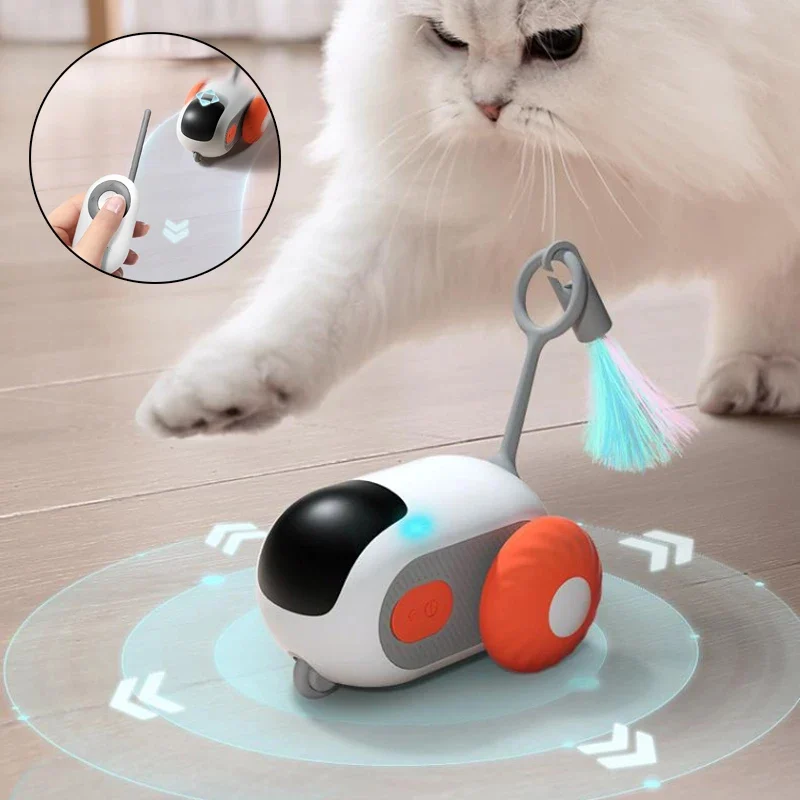 Remote Control Interactive Cat Car Toy USB Charging Chasing Automatic Self-moving… — image 4
