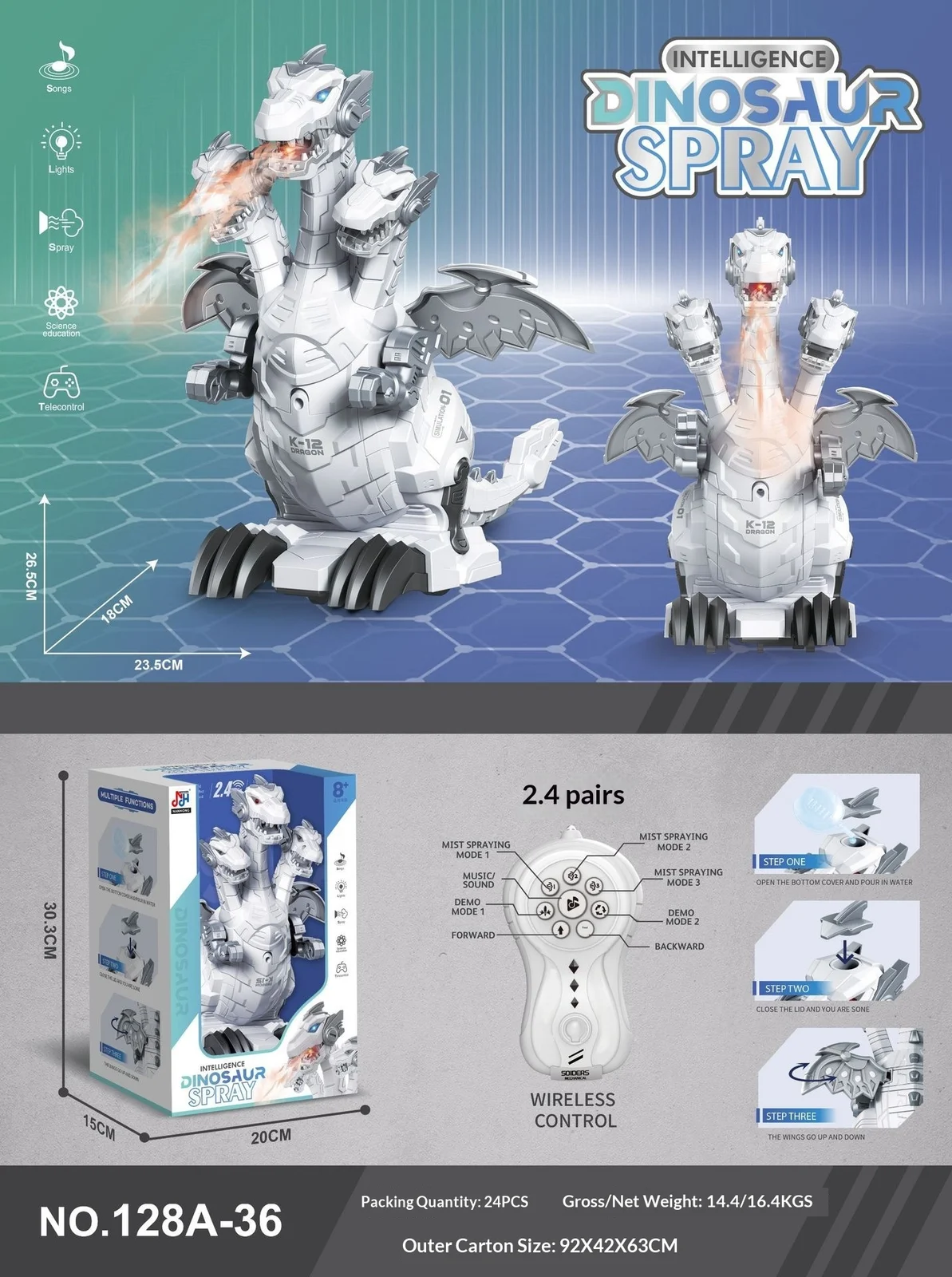 Remote Control Spray Insect Animal Toy — image 9