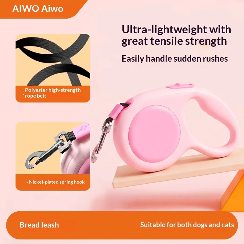 Retractable Automatic Dog Leash, Walking Rope For Small Medium Dogs & Schnauzer. — image 7