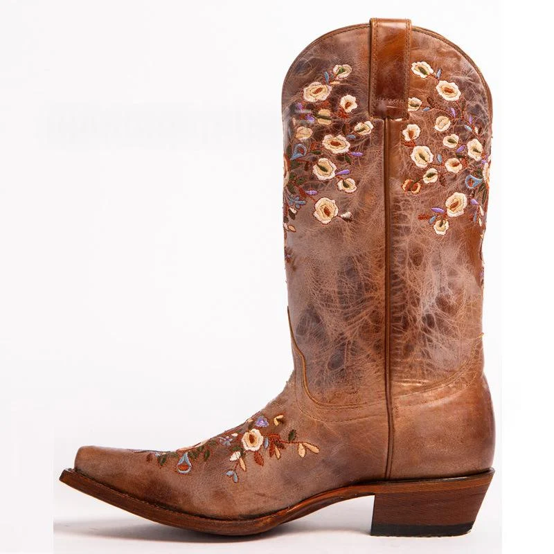 Retro Boots Embroidered Western Cowboy Bohemian — image 5