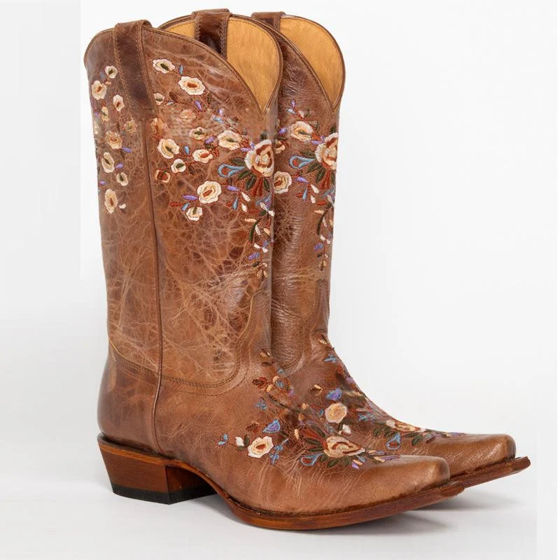 Retro Boots Embroidered Western Cowboy Bohemian — image 2
