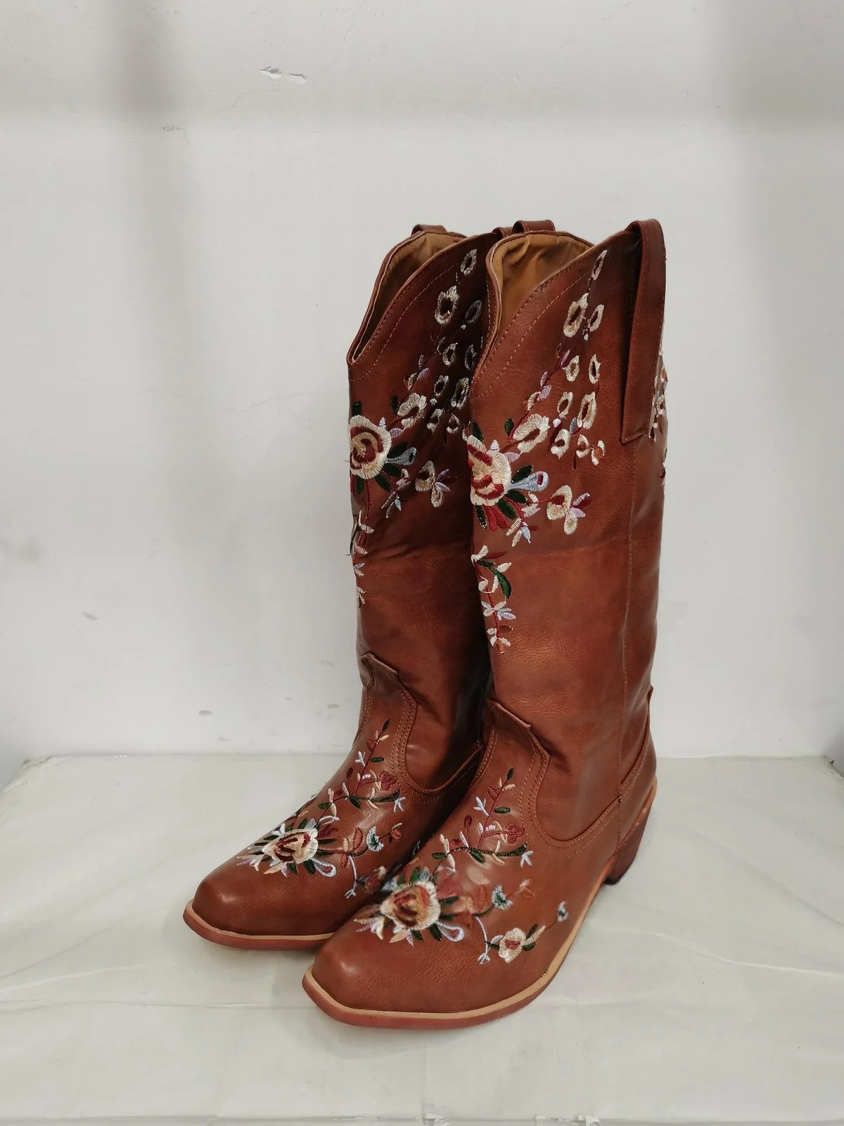 Retro Boots Embroidered Western Cowboy Bohemian — image 3