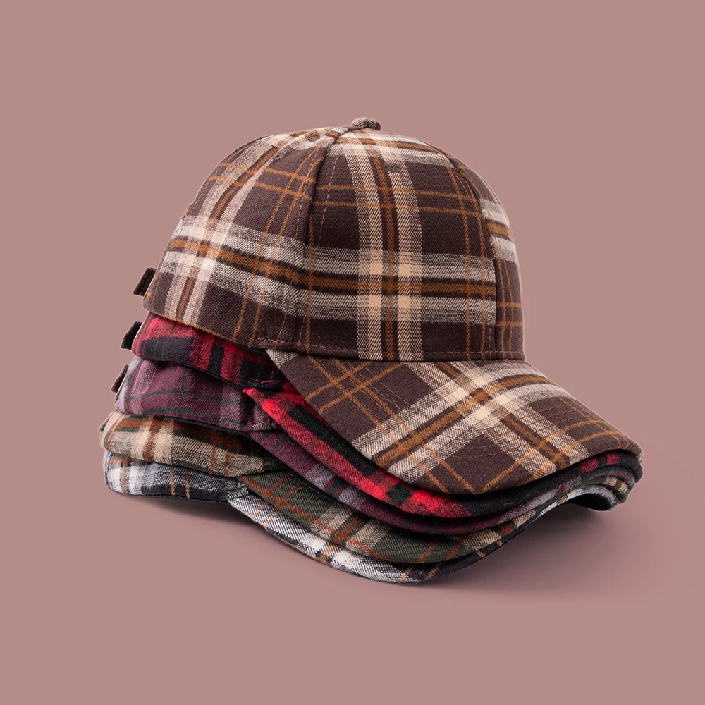Retro British Style Knit Baseball Cap For Autumn And Winter, Brushed Soft To The… — image 6