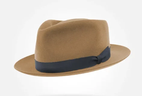 Retro British Wool Top Hat Contrast-color Felt — variant image
