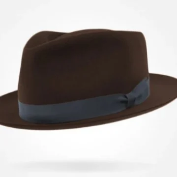 Retro British Wool Top Hat Contrast-color Felt — image 5