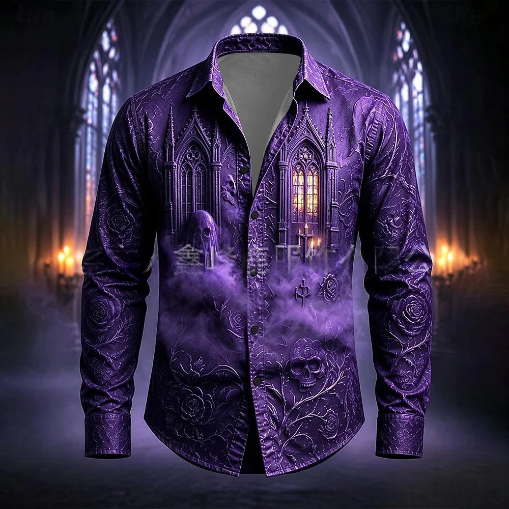 Retro Casual Long-sleeve Shirt For Men — image 11