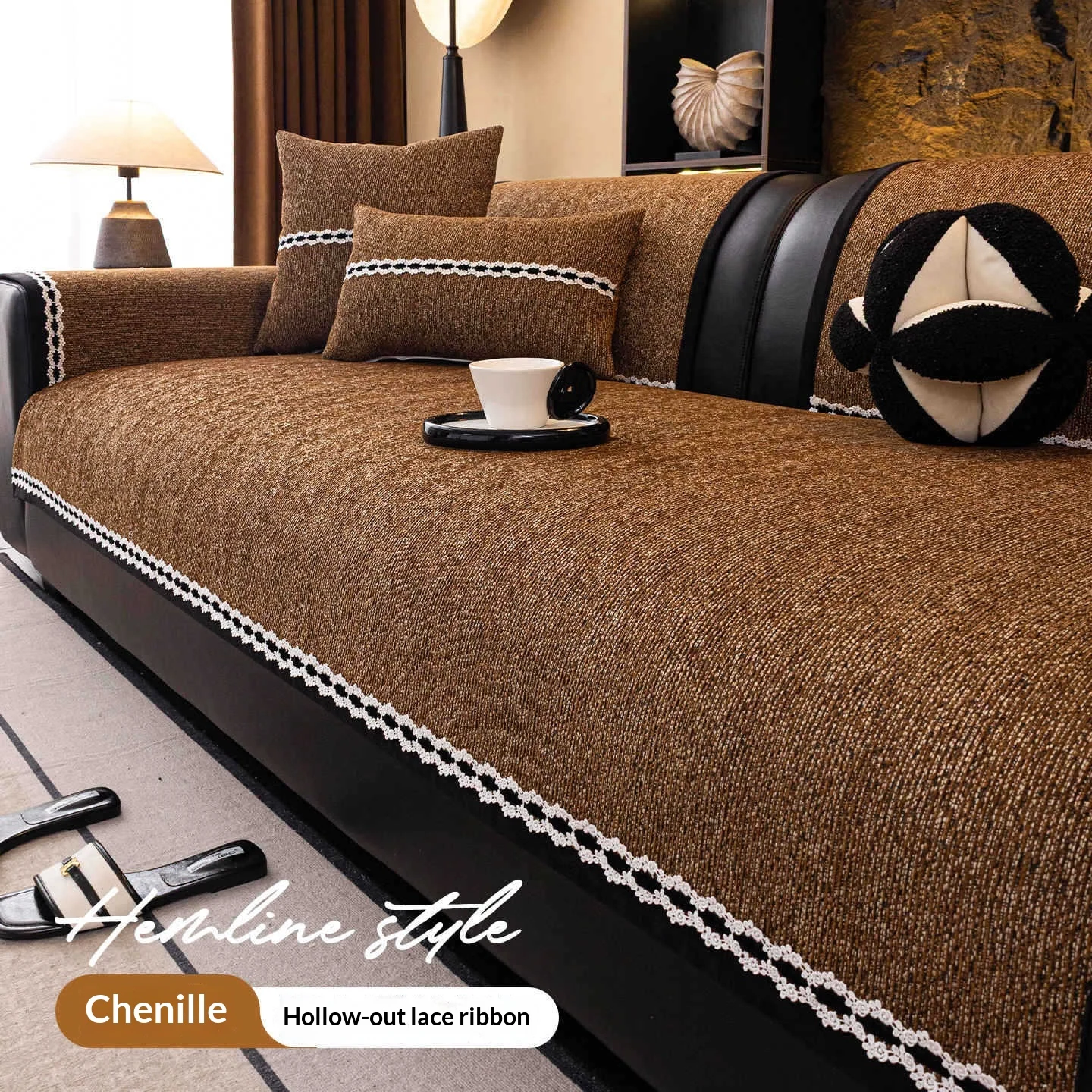 Retro Cat-proof Sofa Cushion Non-slip — image 5