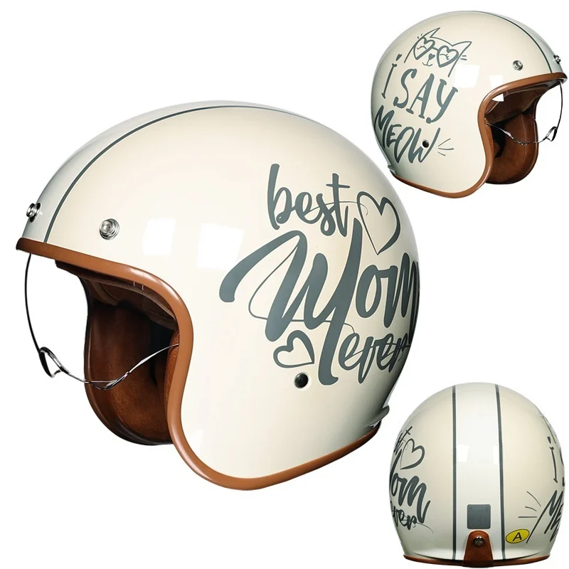 Retro Half Helmet 34 Motorcycle — image 3