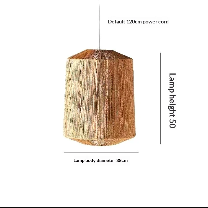 Retro Handmade Rattan Balcony Lamp — image 3