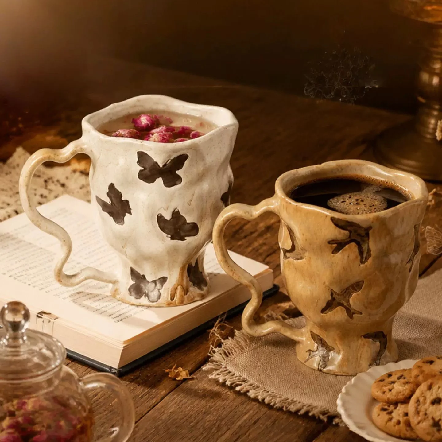 Retro Kiln-changed Handmade Ceramic Coffee Cup For Home Use — image 4