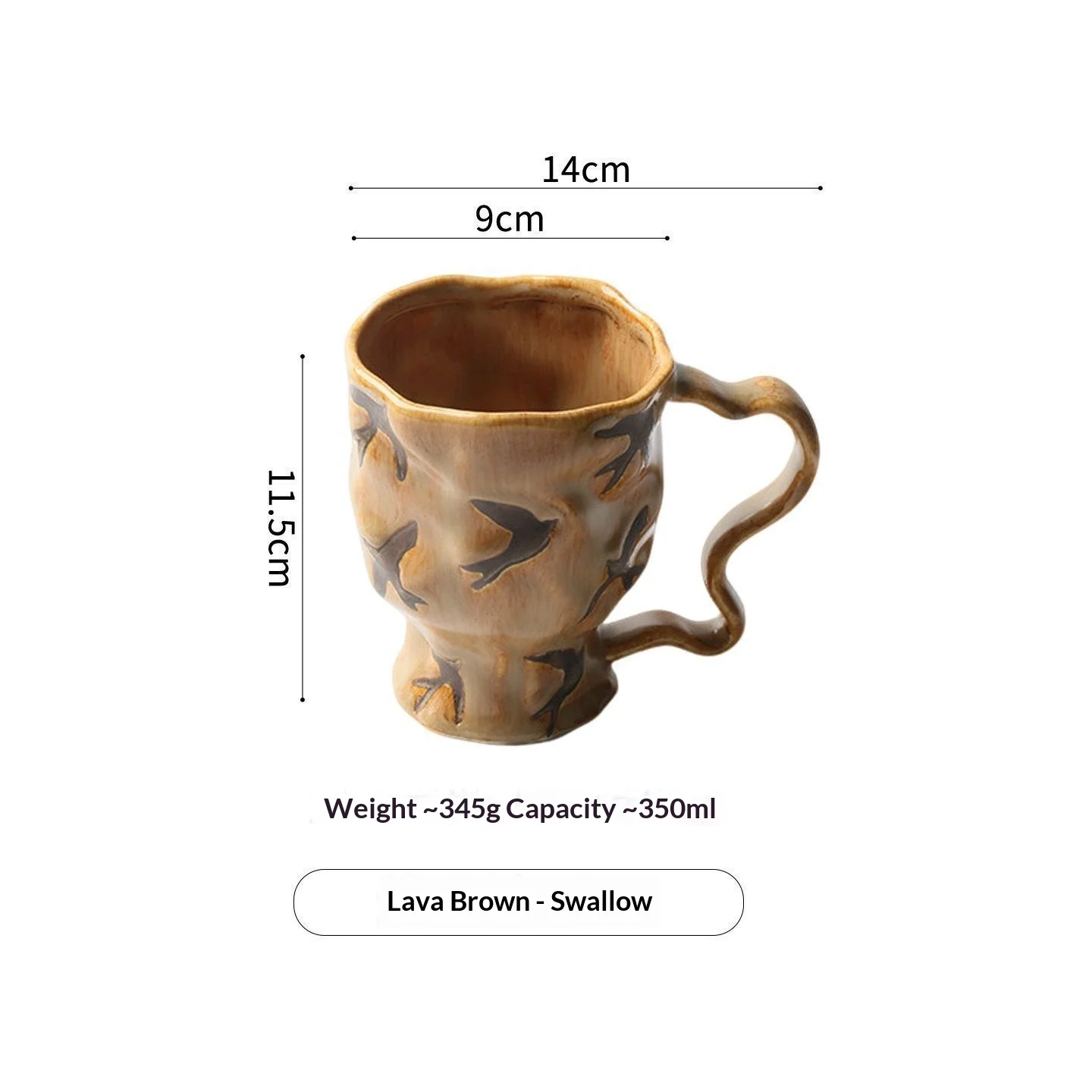 Retro Kiln-changed Handmade Ceramic Coffee Cup For Home Use — image 6