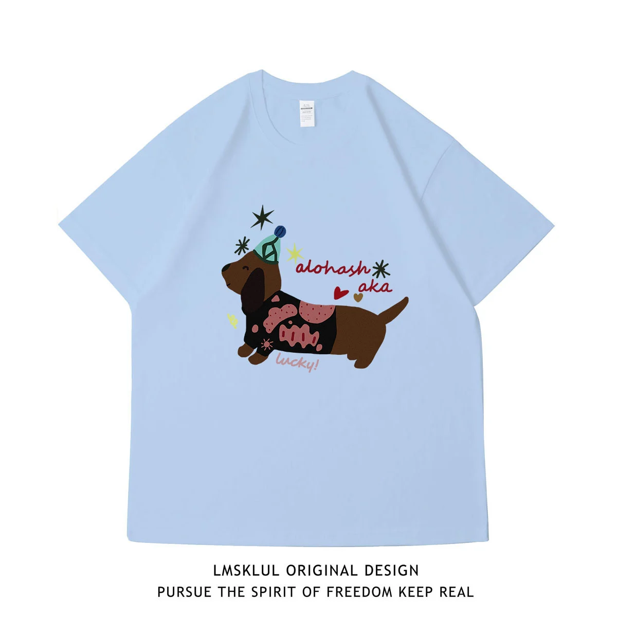 Retro Laid-back Printed Short-sleeved For Men And Women — image 3