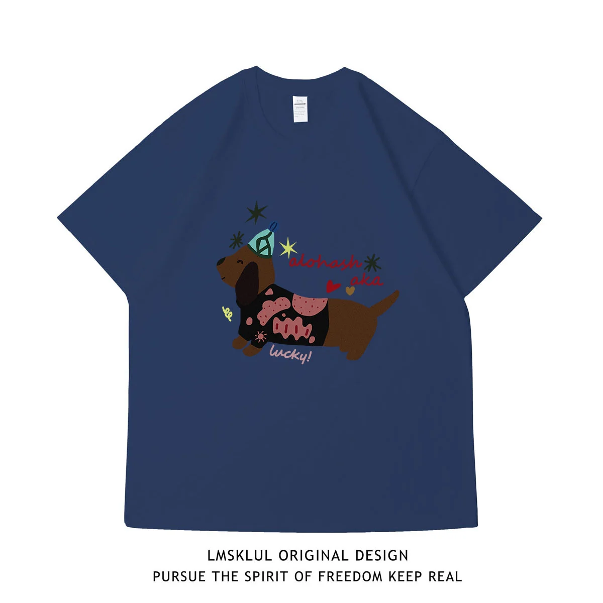 Retro Laid-back Printed Short-sleeved For Men And Women — image 4
