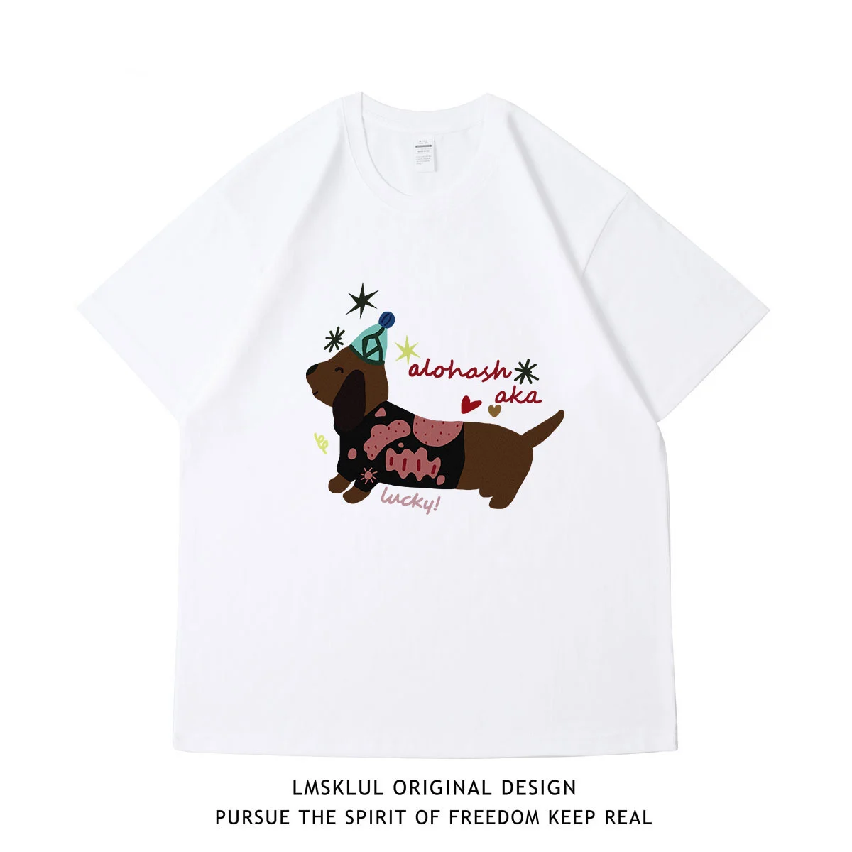 Retro Laid-back Printed Short-sleeved For Men And Women — image 6