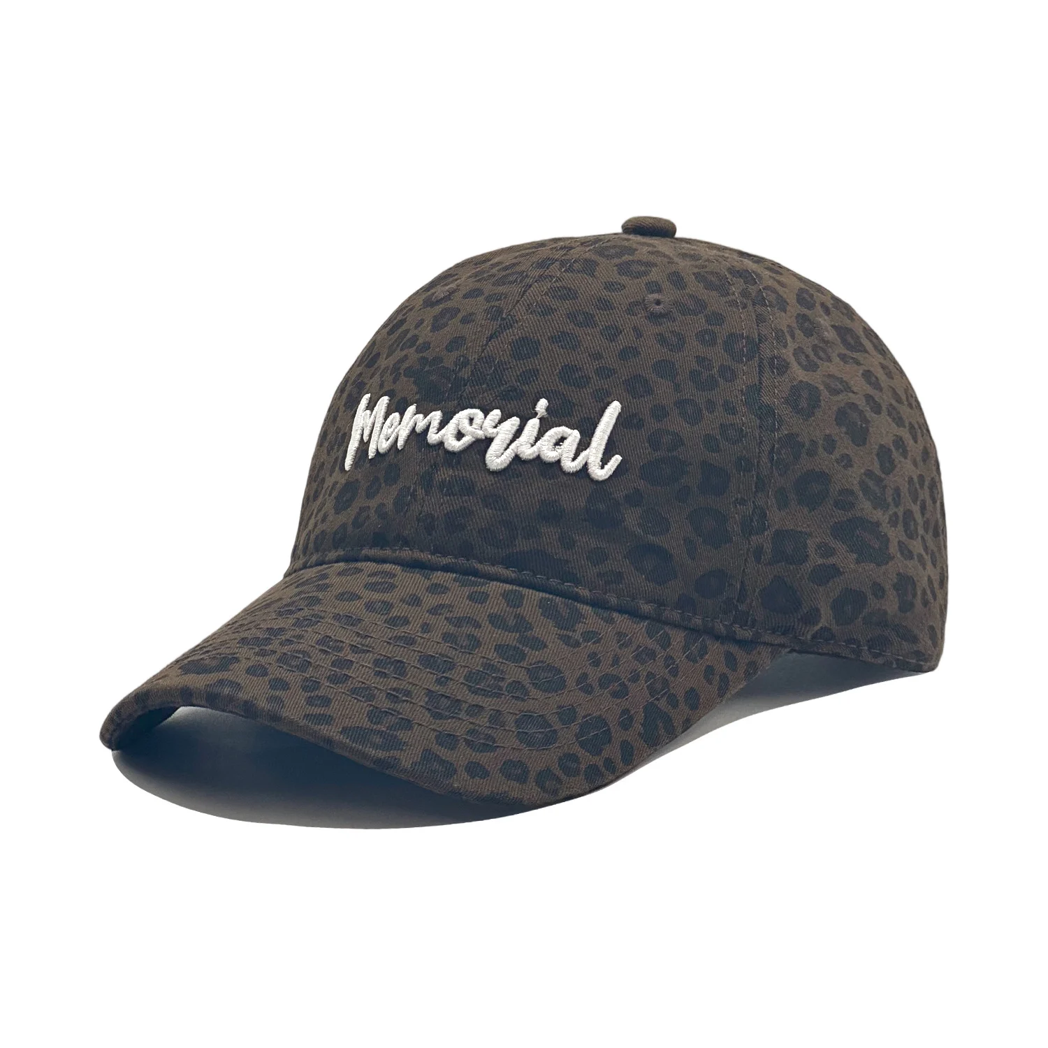 Retro Leopard-print Embroidered Baseball Cap Washed And Distressed — image 8