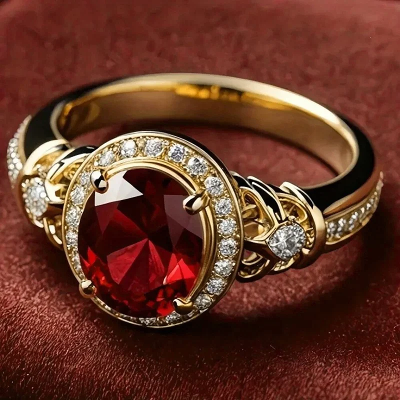 Retro Light-luxury Fully Diamond-studded Ring For Women — image 5
