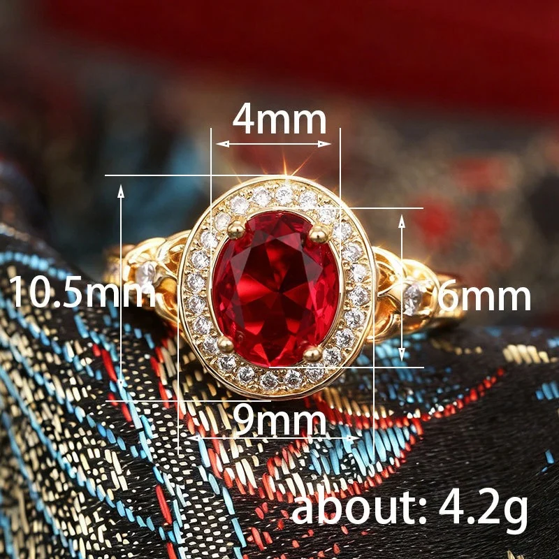 Retro Light-luxury Fully Diamond-studded Ring For Women — image 4