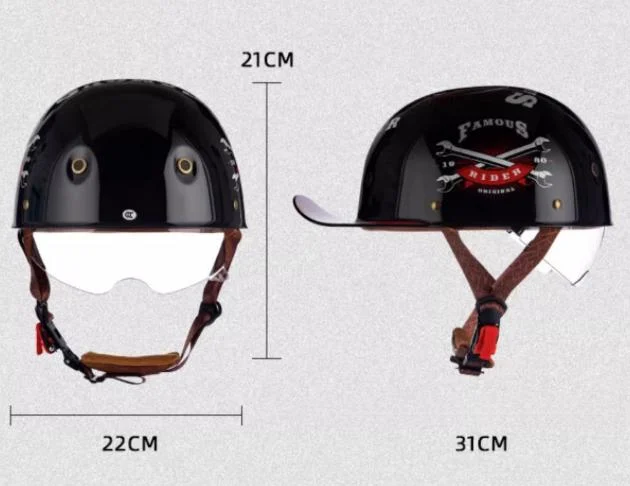 Retro Minimalist Versatile Motorcycle Helmet — image 4