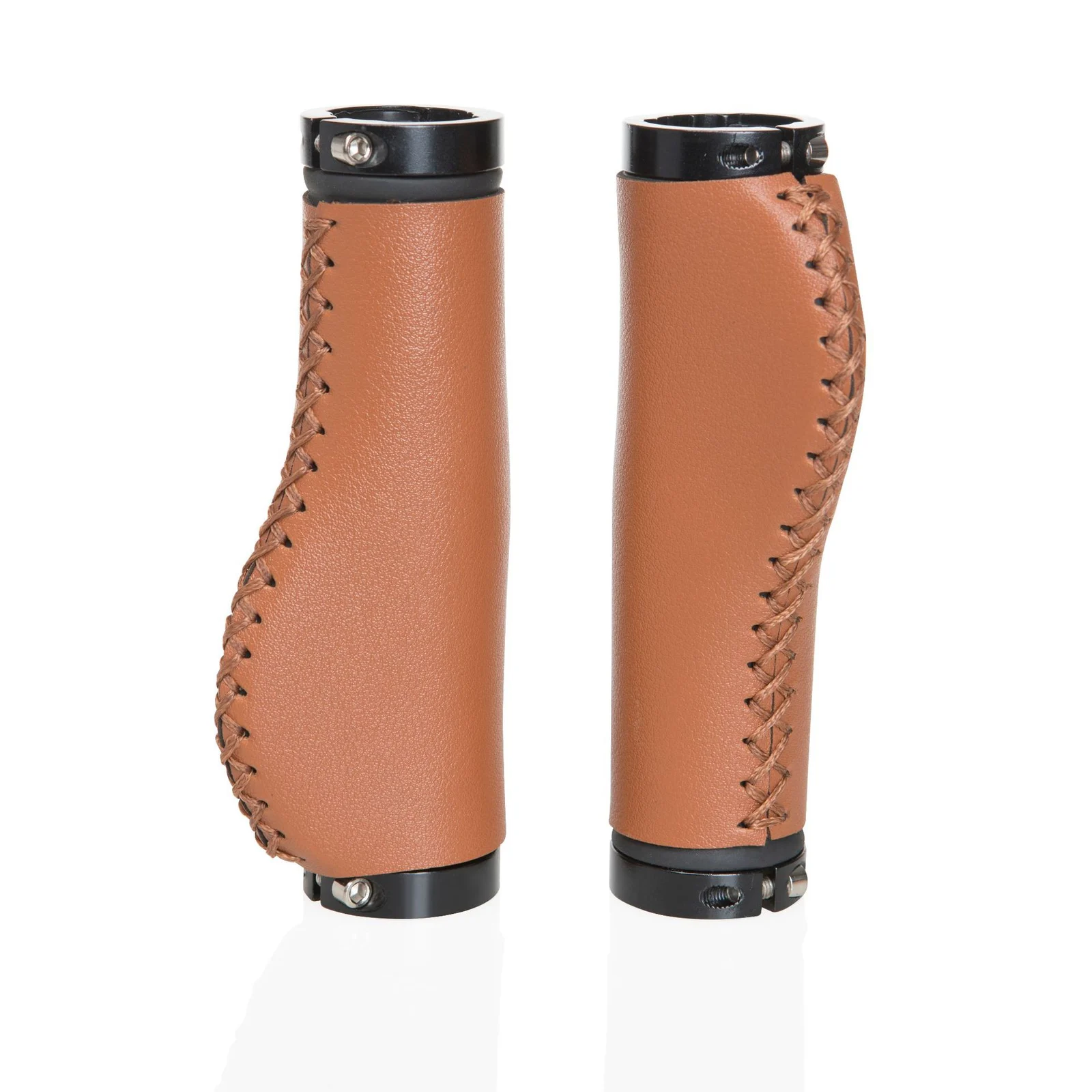 Retro Non-slip Leather Bicycle Handlebar Grips — image 4