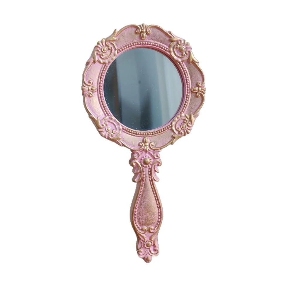 Retro Resin Cosmetic Handle Mirror — image 6